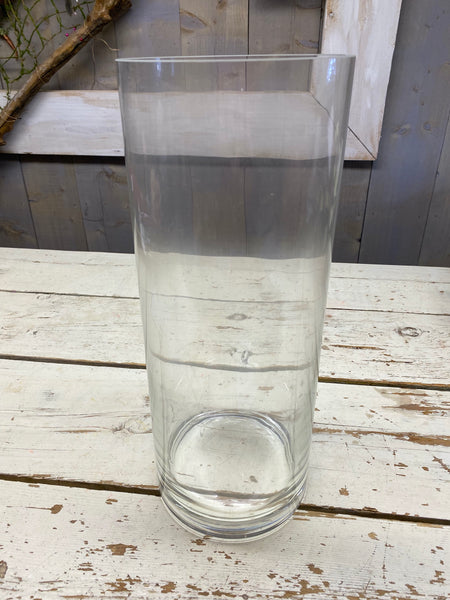 Glazen vaas, cylinder, H40cm, D15cm, per stuk