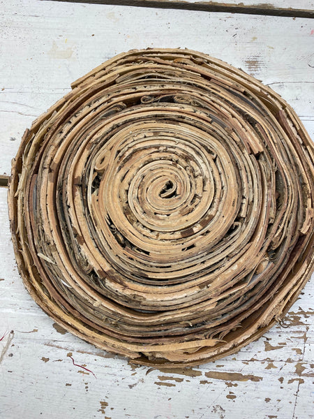 Berken hout schors plank, D25cm, per stuk