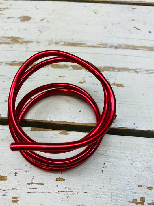 Aluminium draad rood 5mm dik