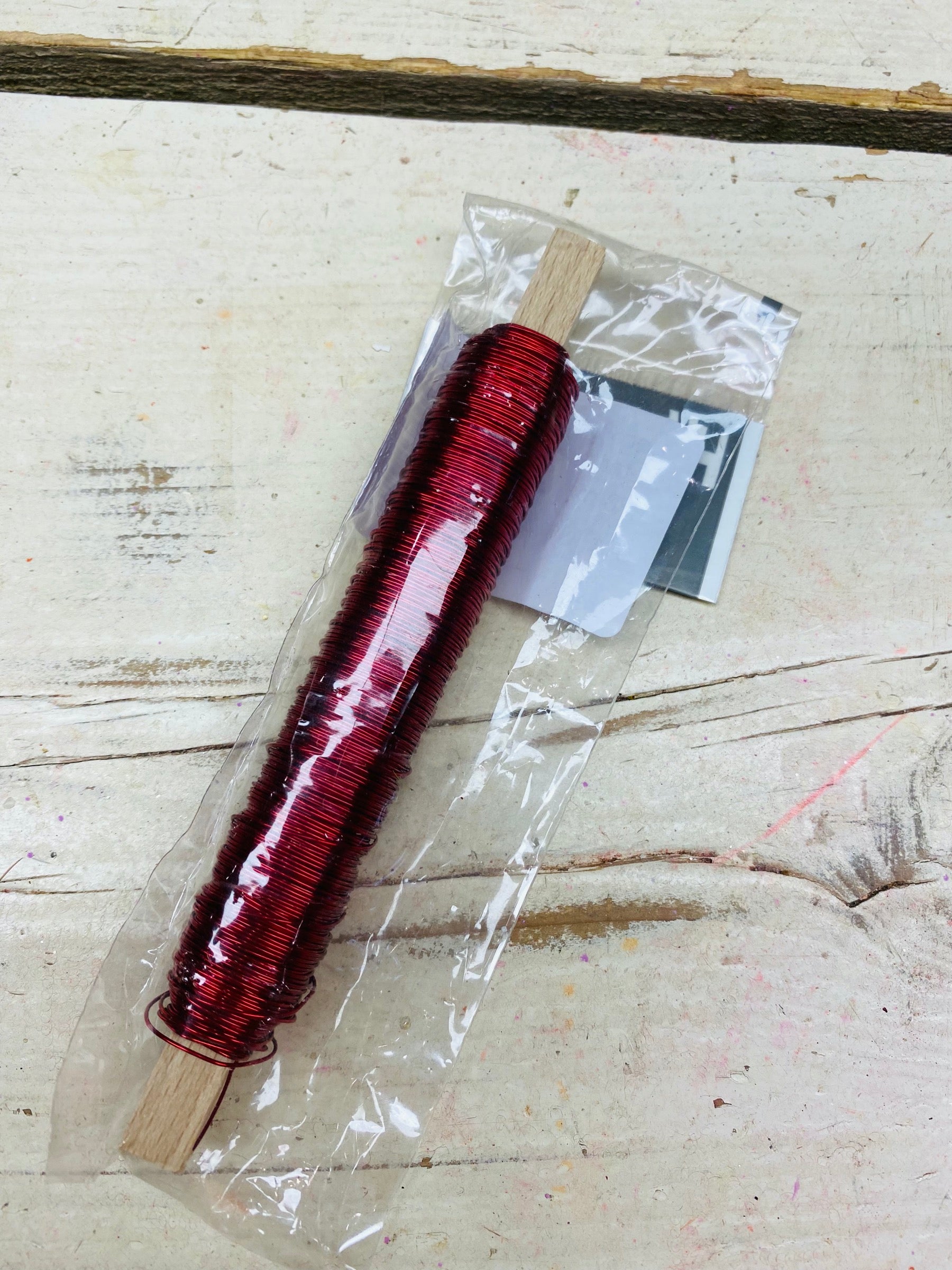 Decoratie lak draad, wikkeldraad, ijzerdraad, rood